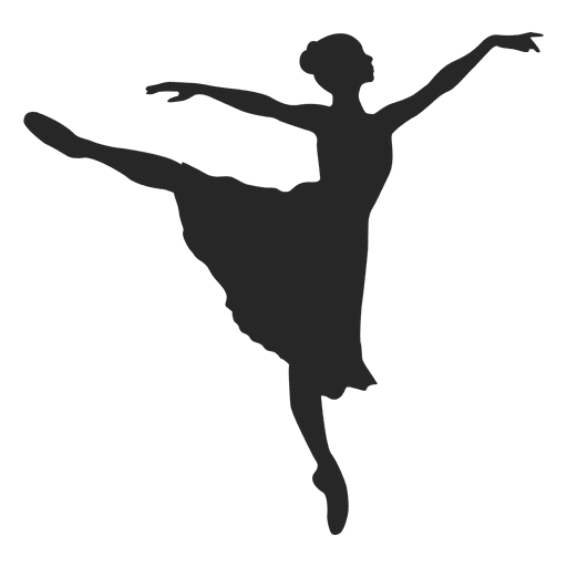 Bailarina de ballet saltando