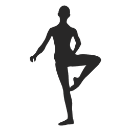 Bailarina de ballet con pierna levantada Transparent PNG