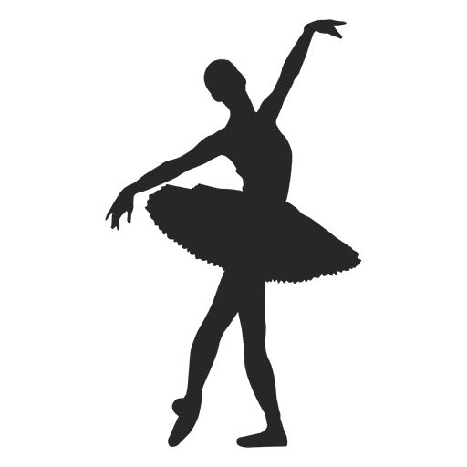 Pose de brazos abiertos de bailarina de ballet Diseño PNG