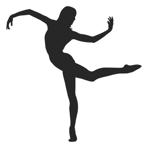 Bailarina de ballet posando Diseño PNG