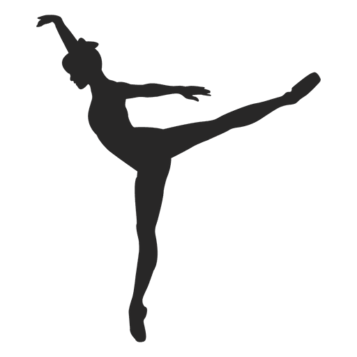 Dedo del pie sostenido de bailarina de ballet Diseño PNG
