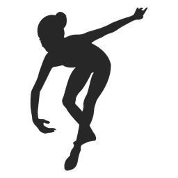 Dançarina de balé terceira posição Desenho PNG