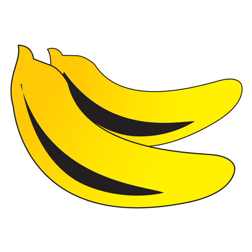 Bananen-Karikatur PNG-Design