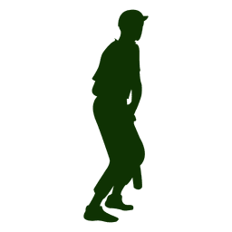 Batter Baseball Silhouette Vektor PNG-Design
