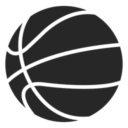 Design PNG E SVG De Silhueta Do ícone Da Bola De Basquete Para