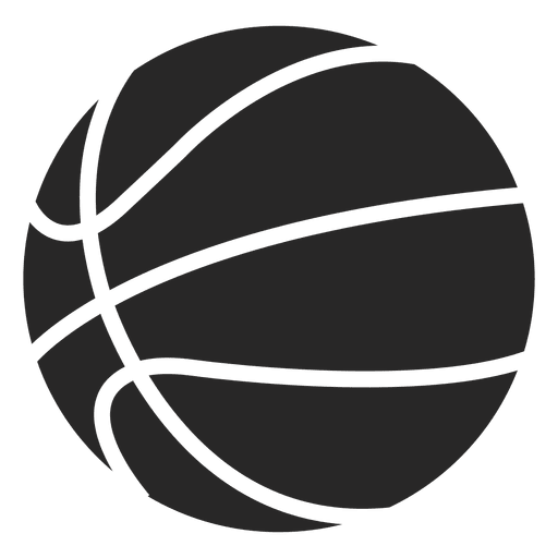 Design PNG E SVG De Silhueta Do ícone Da Bola De Basquete Para Camisetas