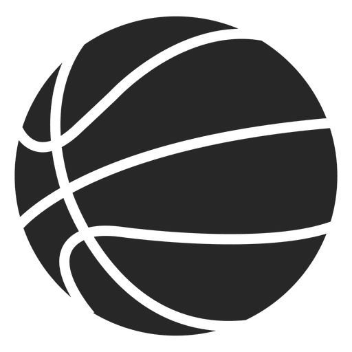 Basketballball-Symbolschattenbild PNG-Design