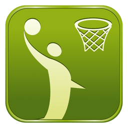 ícone quadrado de basquete