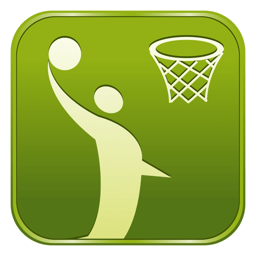 Basketball square icon PNG Design