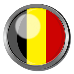 Insignia de la bandera de Bélgica Diseño PNG