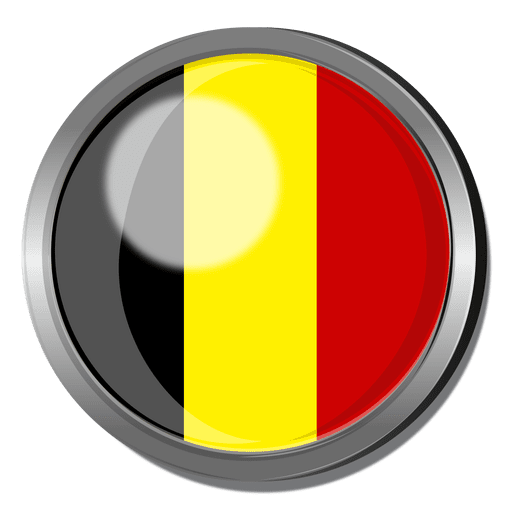 Belgien Flaggenabzeichen PNG-Design