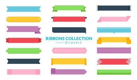 Huge flat ribbon collection