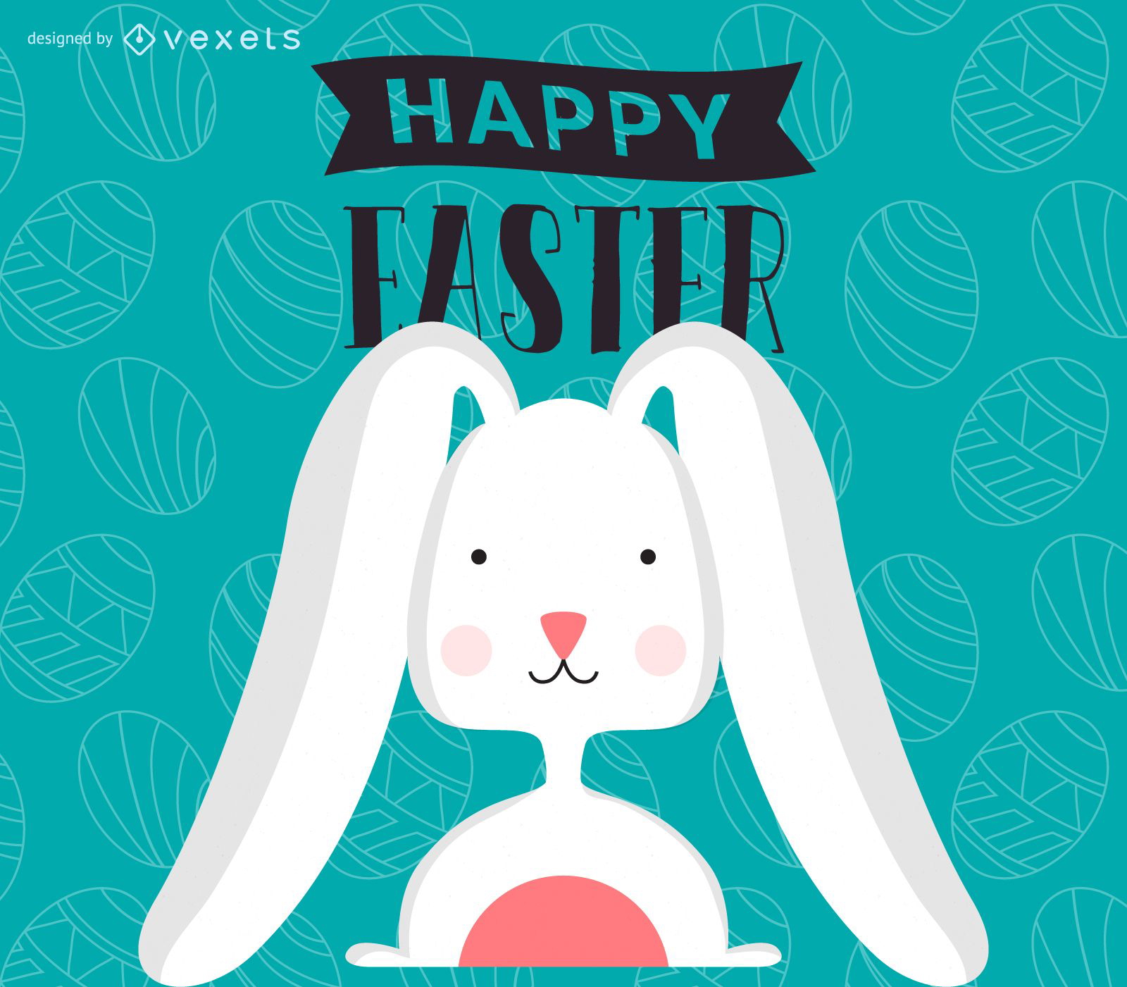 Flat Easter Illustration And Poster Vector Download