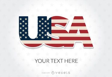 USA holidays illustration design