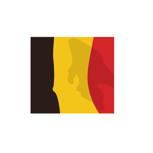 Karikatur der belgischen Flagge PNG-Design