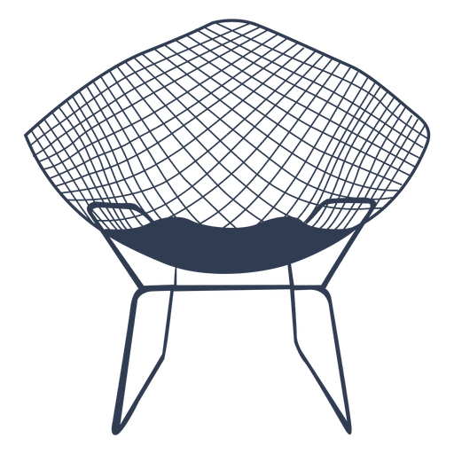 Cadeira Bertoia Desenho PNG