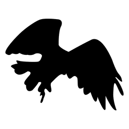 Pájaro águila vuelo silueta Diseño PNG
