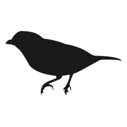 Silueta de pájaro 4 Diseño PNG