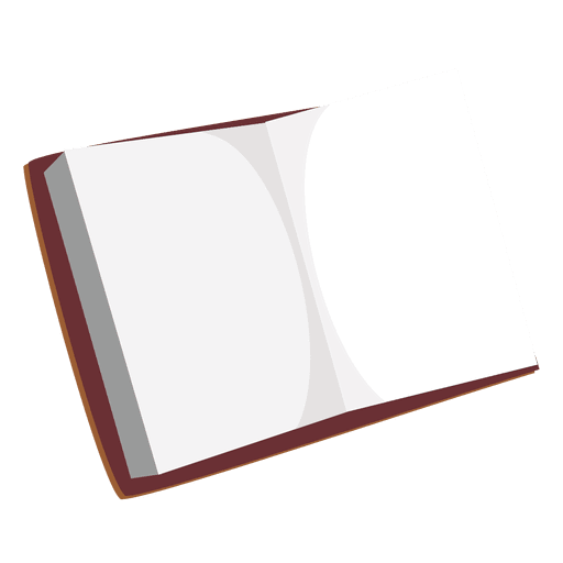 Blank open diary PNG Design