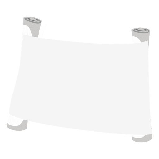 Blank scroll paper PNG Design