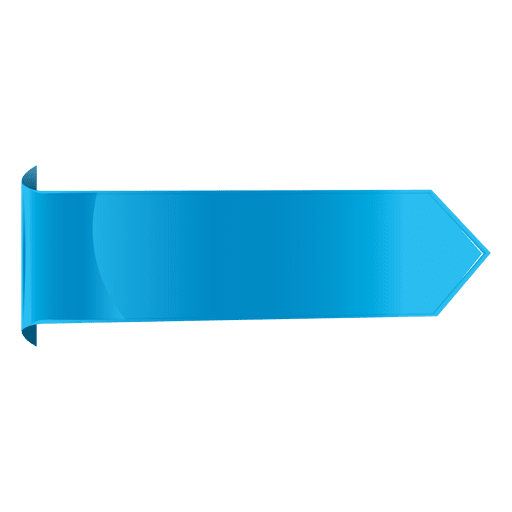 Blaue horizontale Beschriftung PNG-Design