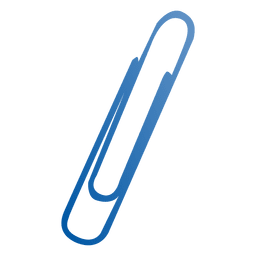 Blue paper clip PNG Design