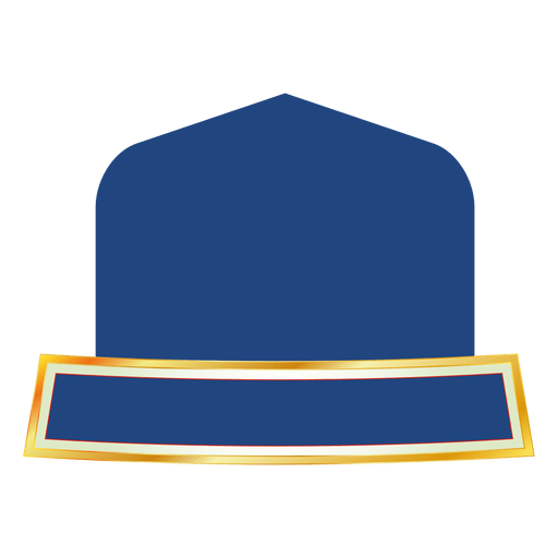 Distintivo de fita azul 3 Desenho PNG