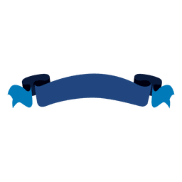 Cinta ondulada azul Diseño PNG