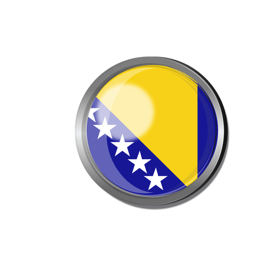 Emblema da bandeira da Bósnia Desenho PNG