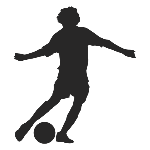Jungenkind das Fußball spielt PNG-Design
