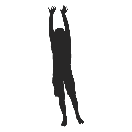 Boy jumping silhouette 10 PNG Design