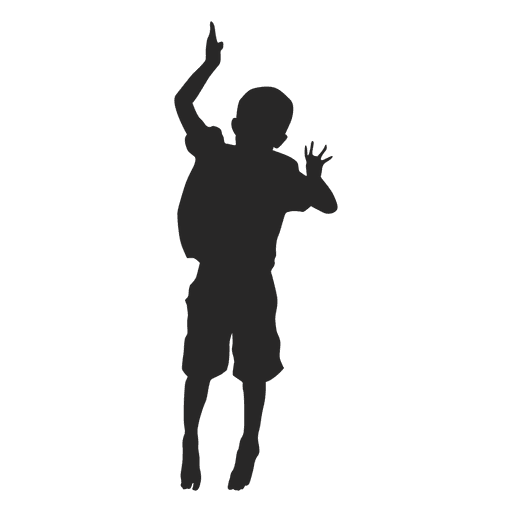 Boy jumping silhouette 9 PNG Design