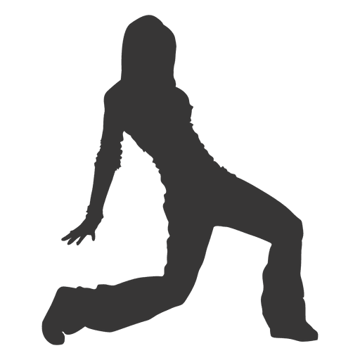 Break dancer silhouette PNG Design