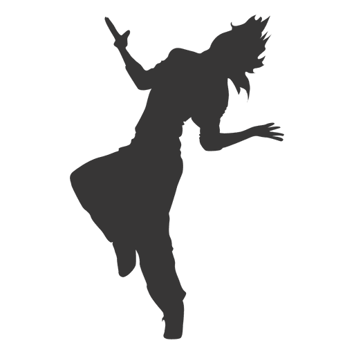Break dancing girl PNG Design