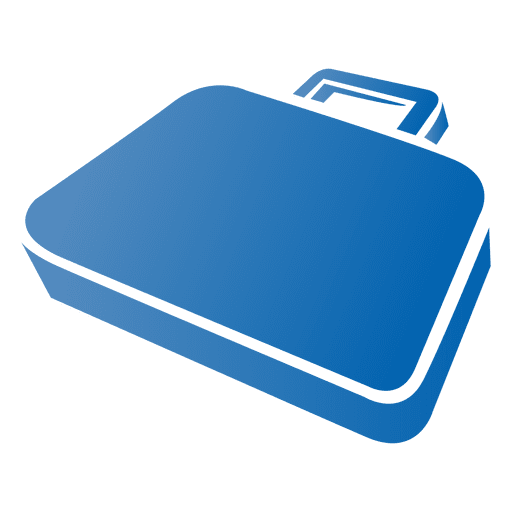 Briefcase Flat Design PNG Design