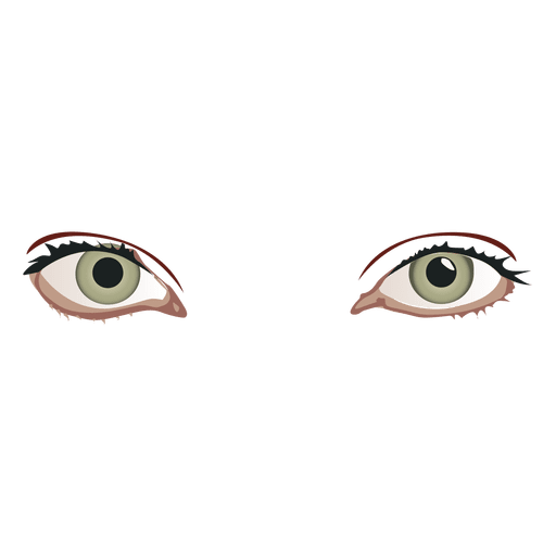 Olhos de mulher brilhante Desenho PNG