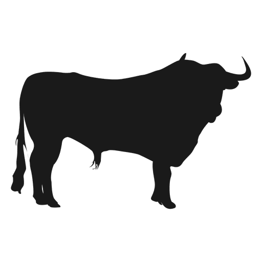 Silueta de buffallo Diseño PNG