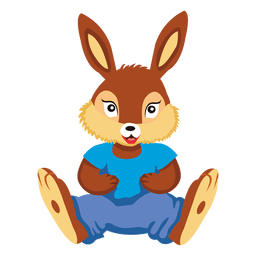 Bunny rabbit doll PNG Design