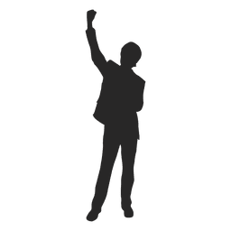 Geschäftsmann feiert Erfolg PNG-Design