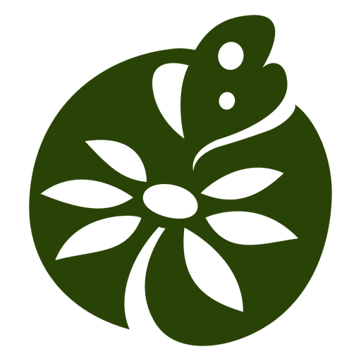 Butterfly plant icon PNG Design