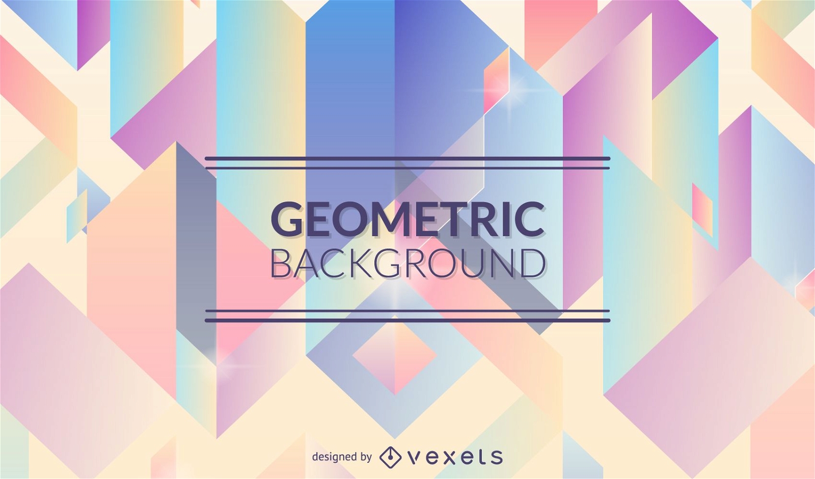 Geometric background in pastel tones