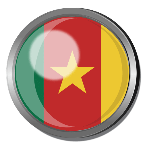 Cameroon flag badge PNG Design