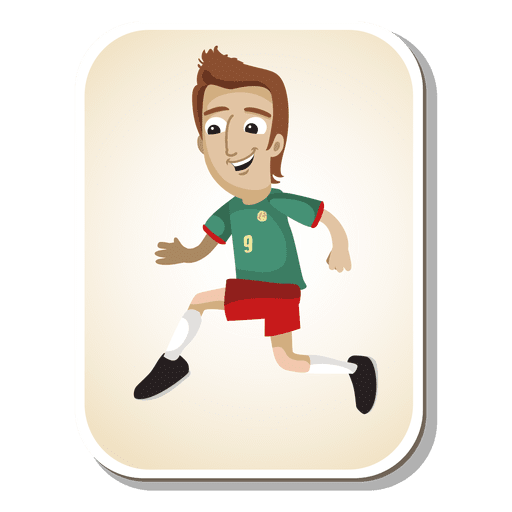 Kamerun Fu?ballspieler Cartoon PNG-Design