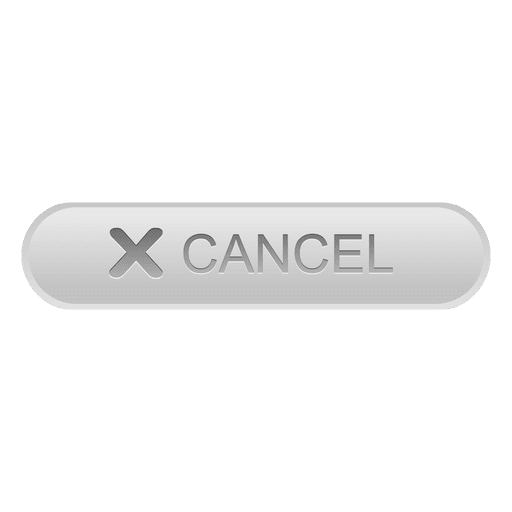 Cancel grey button PNG Design