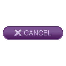 Cancelar botão roxo Desenho PNG