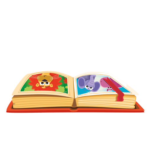 Libro de dibujos animados Diseño PNG