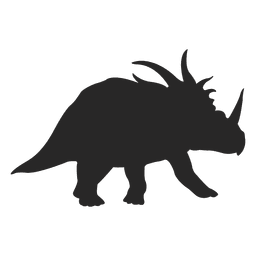 Ceratopsian silhouette PNG Design