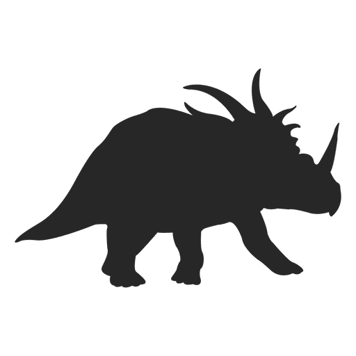 Ceratopsian Silhouette PNG-Design