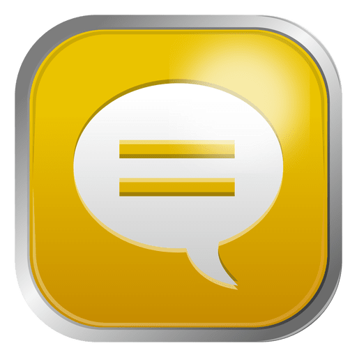 Icono de burbuja de chat 3 Diseño PNG