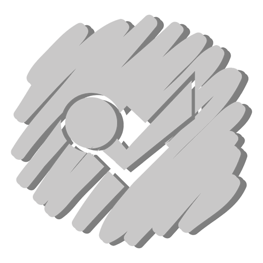 Check dot distorted icon PNG Design